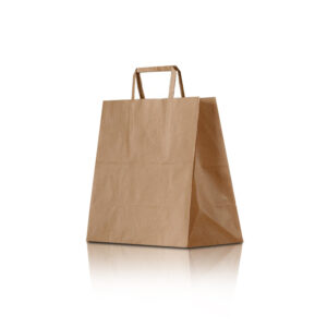 Recycled Paper Brown Shopping Bag - Small